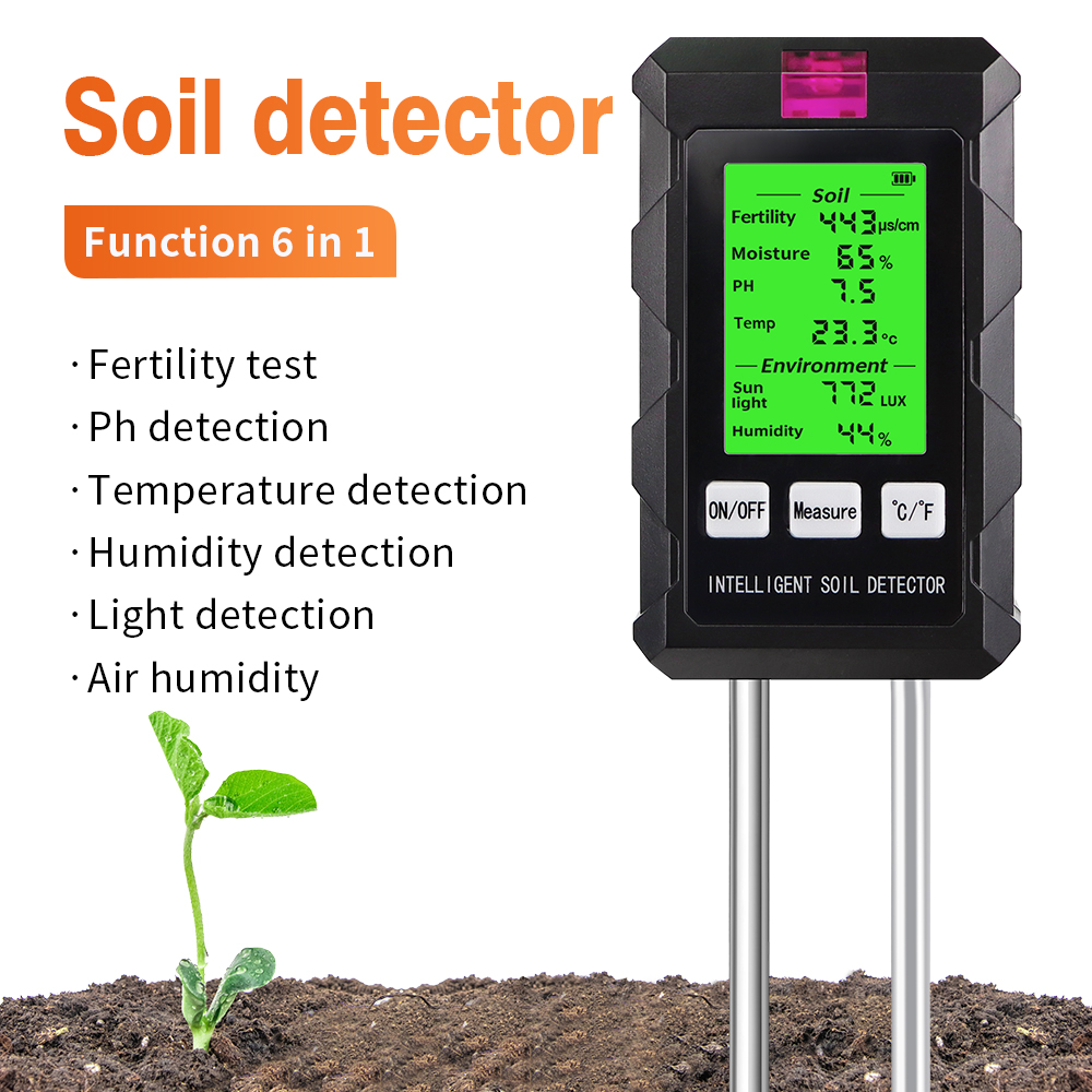 Probador de suelo Digital 6 en - Ph Meter Digital Water Tester reseña y precio